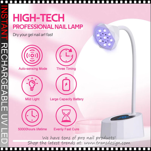 GEL-EX Rechargeable LED Lamp, White 36W.