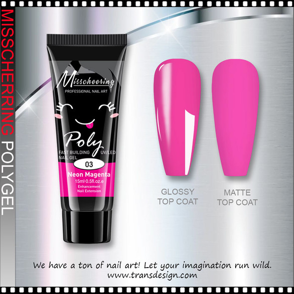 MISSCHEERING Polygel Neon Magenta #03
