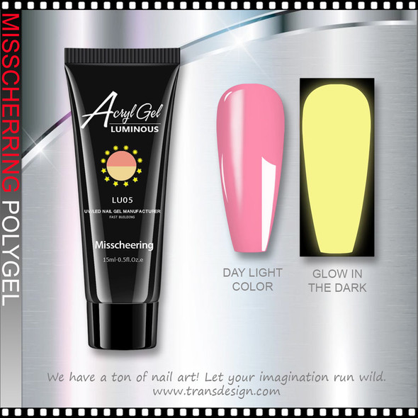MISSCHEERING Polygel Luminous, Pink to Yellow #LUO5