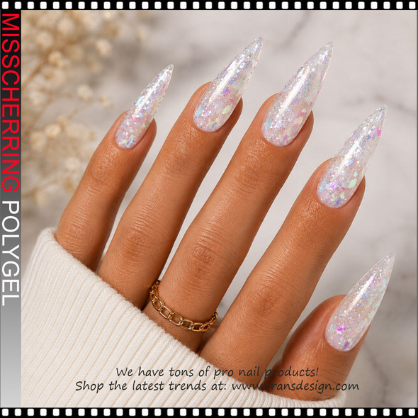 MISSCHEERING POLYGEL Glitter, Iridescent Rainbow #GL01