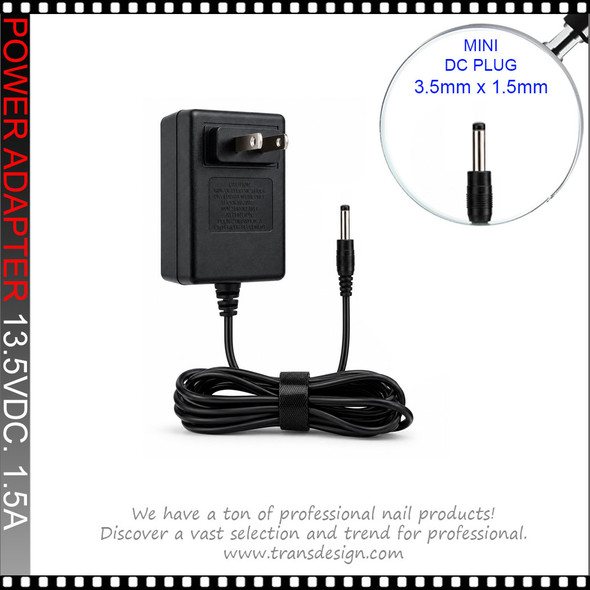13VDC 1.5A.  POWER ADAPTER Mini Plug