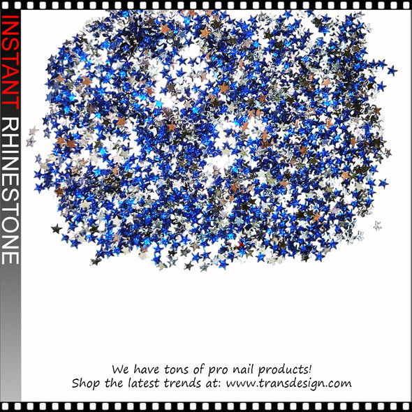 RHINESTONE Star Shape Sapphire Color 1440/Pack