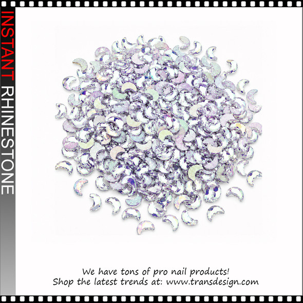 RHINESTONE Crescent Moon Shape iridescent Color 1440/Pack