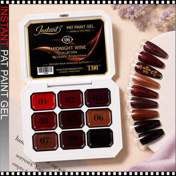 INSTANT PAT PAINT Midnight Wine Collection 9/Case