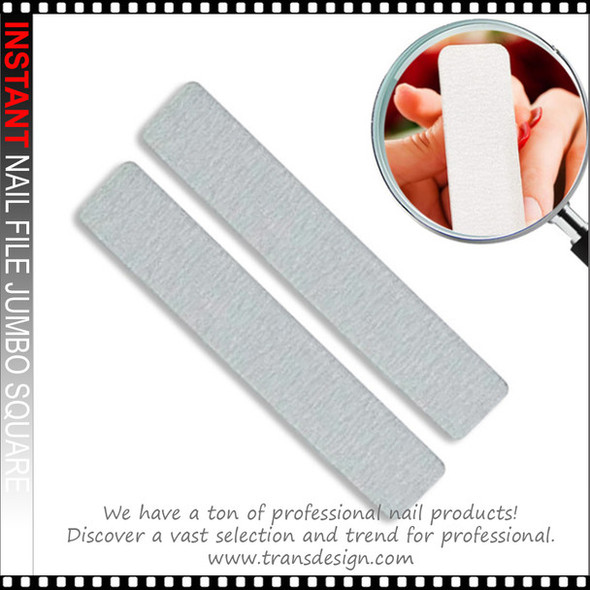 USN Nail File Zebra Jumbo Square 80/80 Grit 50/Pack