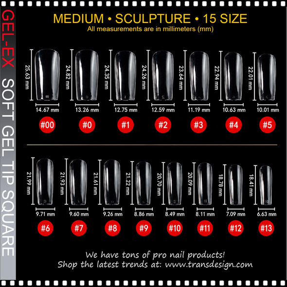 GEL-EX Square, Medium, Sculpted 600/Case