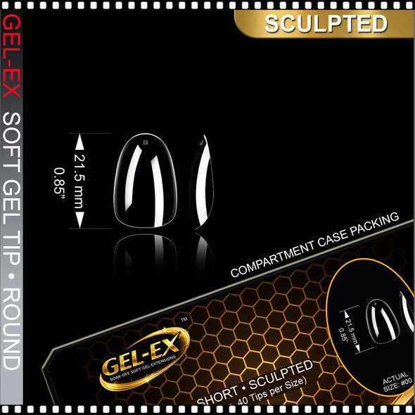 GEL-EX Round, Short, Sculpted 600/Case