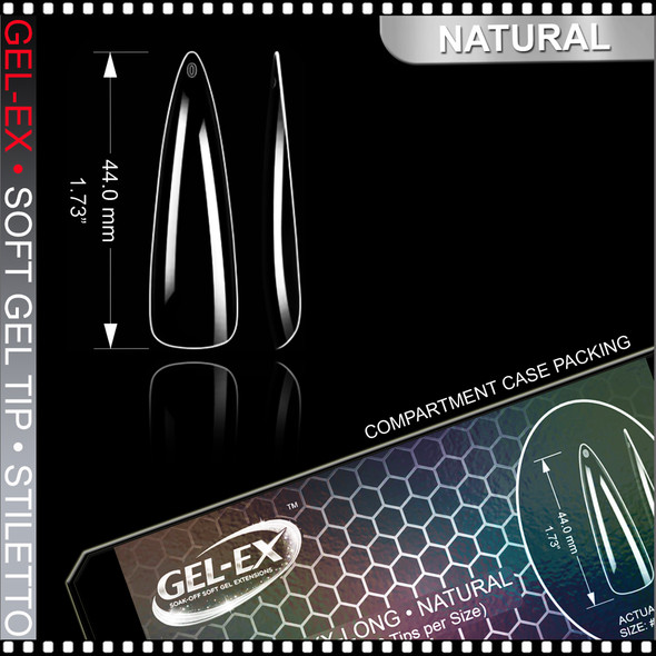 GEL-EXT Stiletto, XX-Long, Natural 600/Case