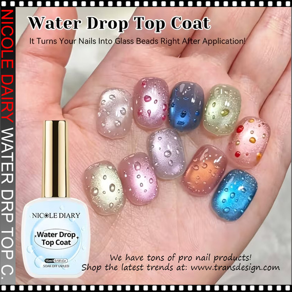 NICOLE DAIRY Water Drop Top Coat 0.5oz.