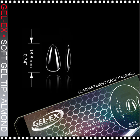 GEL-EX Almond, X-Short, Natural 600/Case