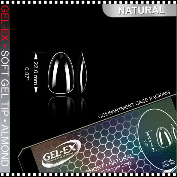 GEL-EX Almond, Short, Natural 600/Case