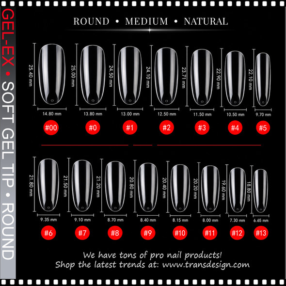 GEL-EX Round, Medium, Natural 600/Case