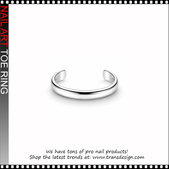 Adjustable Silver Smooth Dome Toe Ring #11495