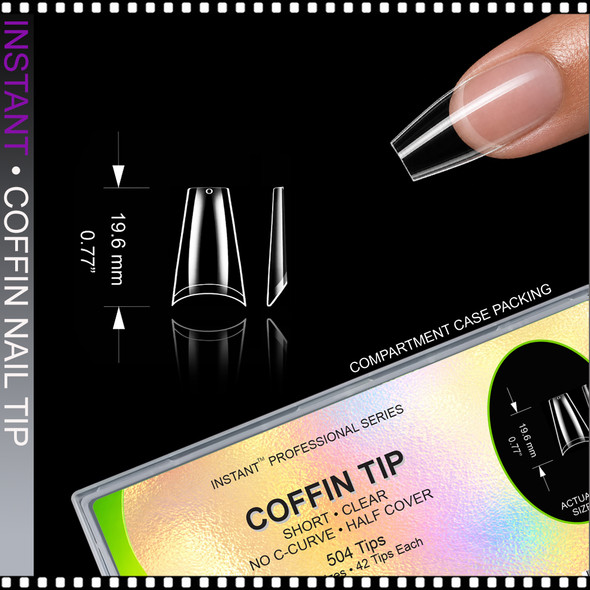 INSTANT TIP Coffin, Short, Half Cover 504/Case