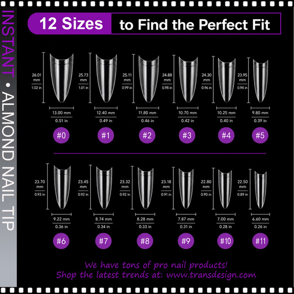 INSTANT TIP Almond, Medium, Half Cover 360/Case