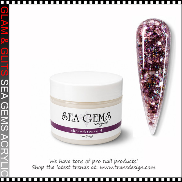 GLAM & GLITS - Sea Gems Acrylic Choco Bronze 1oz #04*