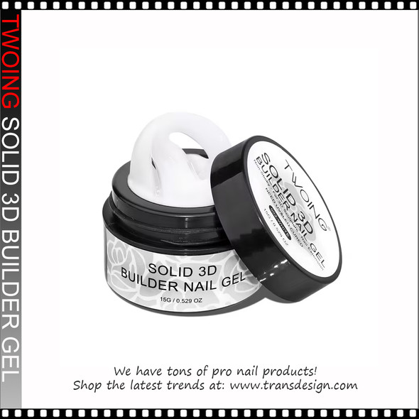 TWOING Solid 3D Builder Gel, None-Sticky 0.529oz. White