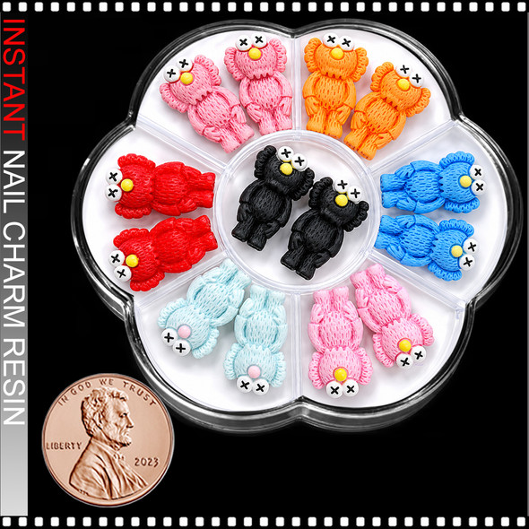 NAIL CHARM RESIN Kaws Small 14/Case.