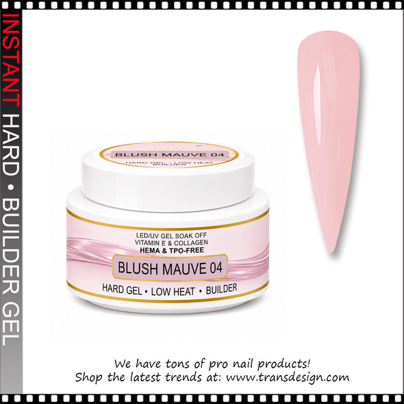 INSTANT HARD BUILDER GEL Blush Mauve  1.34oz.
