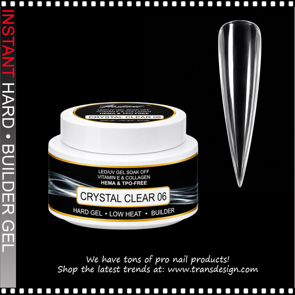 INSTANT HARD BUILDER GEL Crystal Clear  1.34oz.