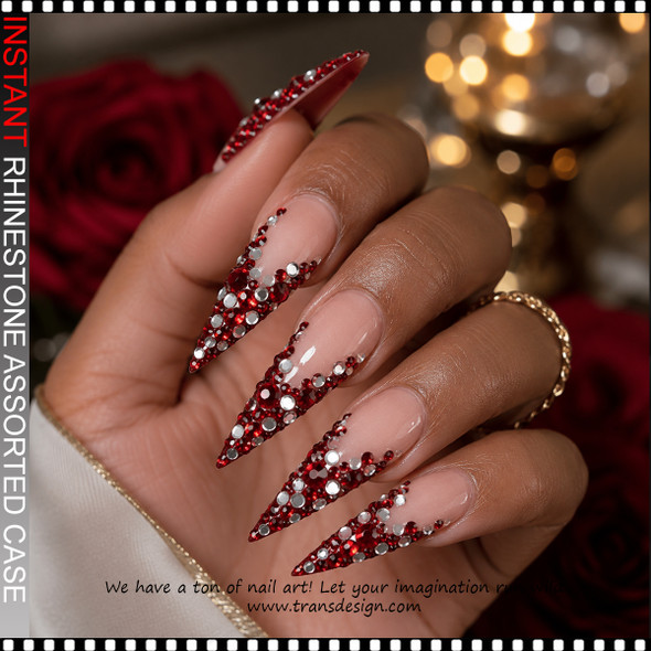 CRYSTAL RHINESTONE Ruby Red, Round 6 Sizes 1440/Case