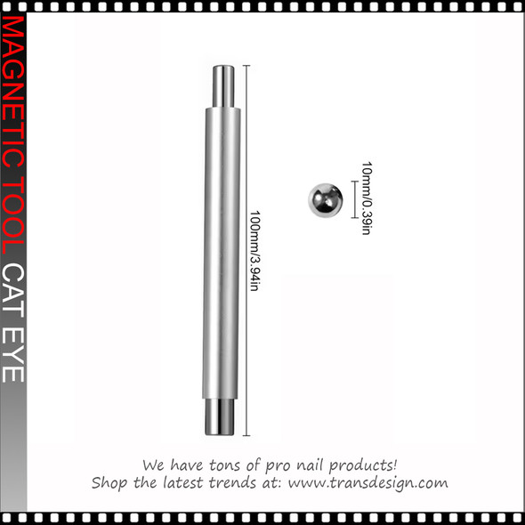MAGNETIC TOOL Dual-Ended  with Round Steel Balls, Silver *