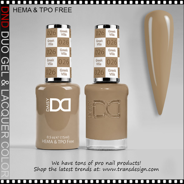 DND Gel Polish Duo HEMA & TPO-Free - #026 Greek Villa