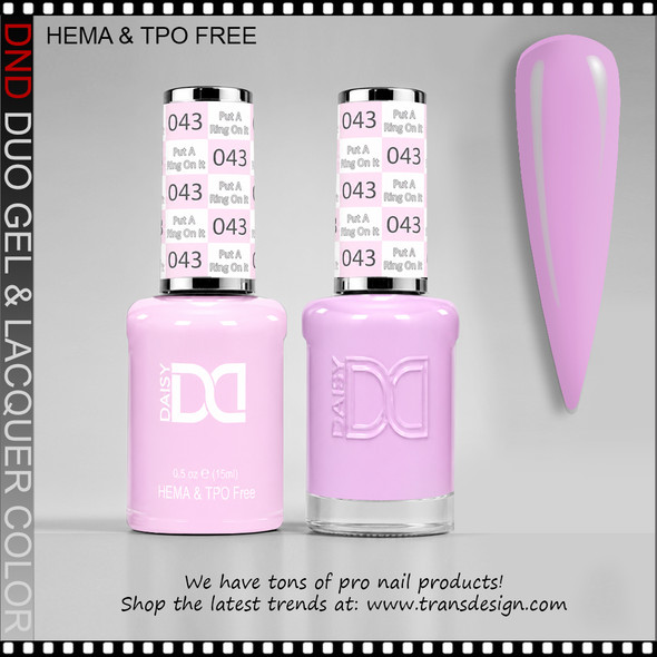 DND Gel Polish Duo HEMA & TPO-Free - #043 Put A Ring On It