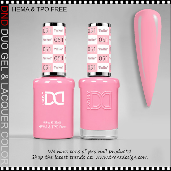 DND Gel Polish Duo HEMA & TPO-Free - #051 "I'm Her!"