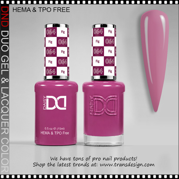 DND Gel Polish Duo HEMA & TPO-Free - #064 Fig