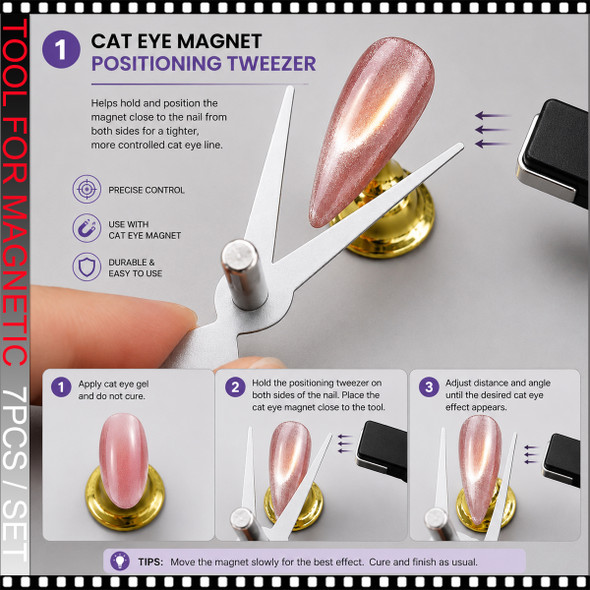 INSTANT TOOL FOR MAGNETIC Cat Eye 7 Pcs/Set