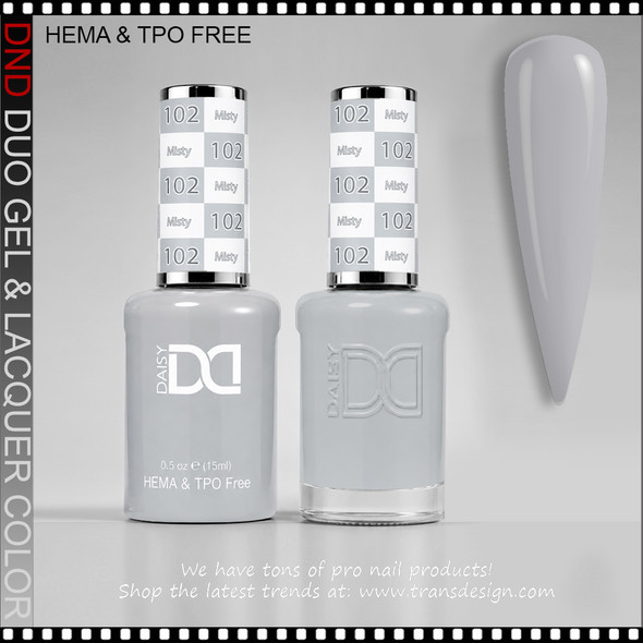 DND Gel Polish Duo HEMA & TPO-Free - #102 Misty