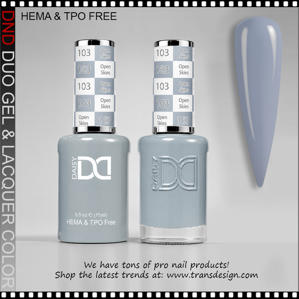 DND Gel Polish Duo HEMA & TPO-Free - #103 Open Skies