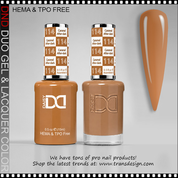 DND Gel Polish Duo HEMA & TPO-Free - #114 Caramel Afterdark