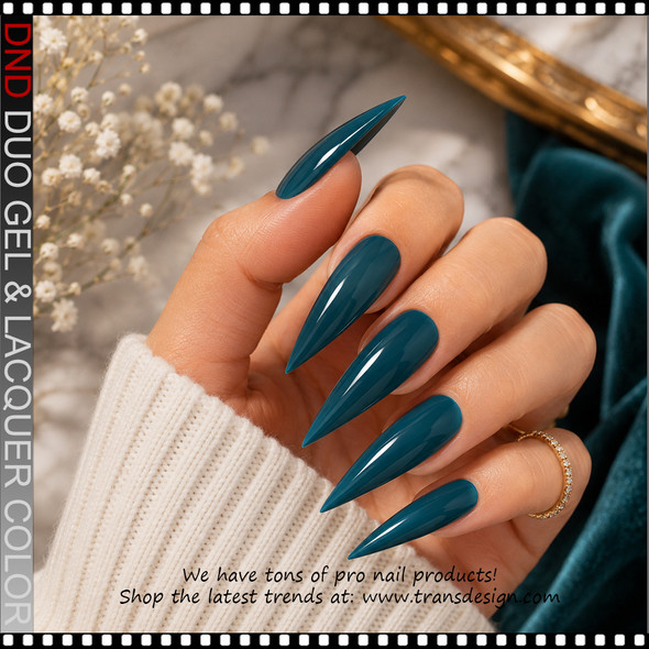 DND Gel Polish Duo HEMA & TPO-Free - #124 I Don't Kiss And Teal 