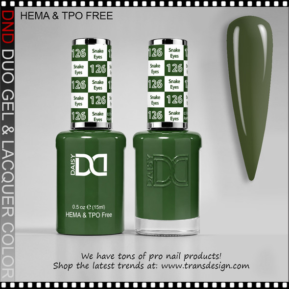 DND Gel Polish Duo HEMA & TPO-Free - #126 Snake Eyes
