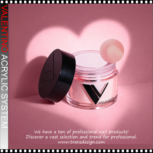 V BEAUTY PURE VALENTINO Acrylic Powder Call Me Rose 1.5oz.