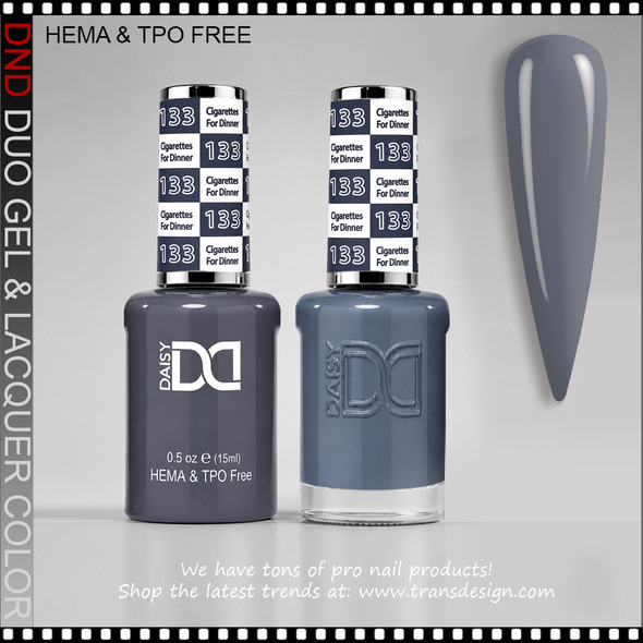 DND Gel Polish Duo HEMA & TPO-Free - #133 Cigarettes For Dinner