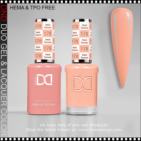 DND Gel Polish Duo HEMA & TPO-Free - #178 Peach Turnover