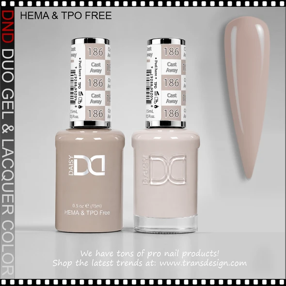 DND Gel Polish Duo HEMA & TPO-Free - #186 Cast Away