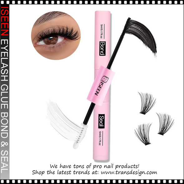 ISEEN 2-In-1 Eyelash Glue Bond and Seal 5ml