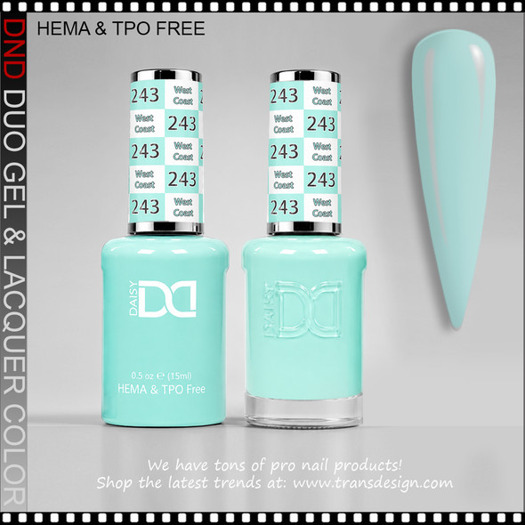 DND Gel Polish Duo HEMA & TPO-Free #243 West Coast