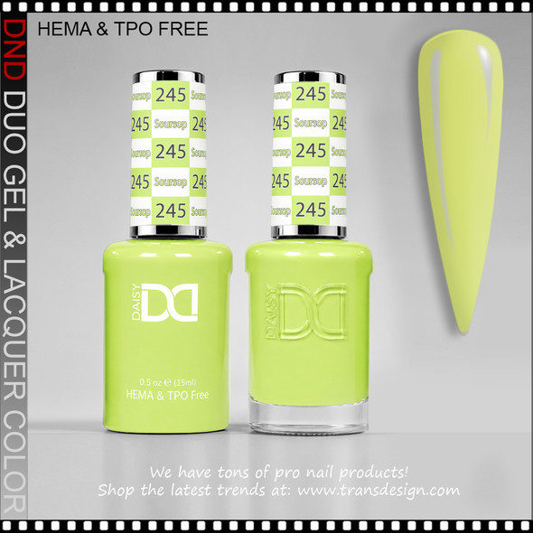 DND Gel Polish Duo HEMA & TPO-Free #245 Soursop