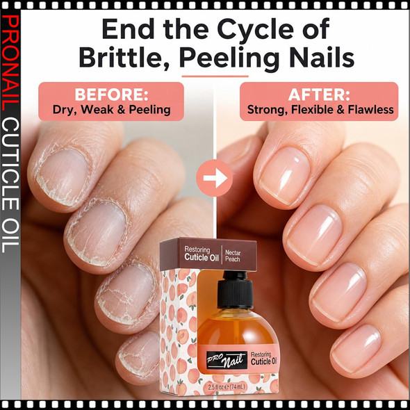 PRONAIL Cuticle Oil Nectar Peach 2.5oz *