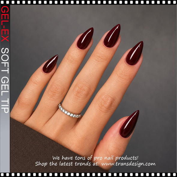 GEL-EX Stiletto, Short, Sculpted, 50 Tips/Bag++++