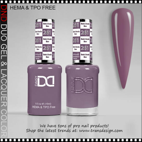DND Gel Polish Duo HEMA & TPO-Free #261 She's A Smoke Show