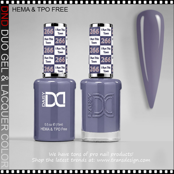 DND Gel Polish Duo HEMA & TPO-Free #266 I Run This Town