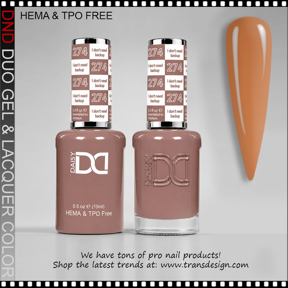 DND Gel Polish Duo HEMA & TPO-Free #274 I Don't Need Backup