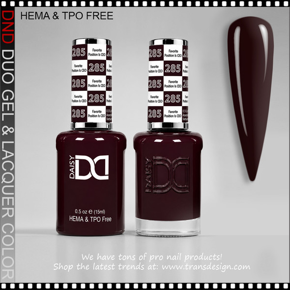 DND Gel Polish Duo HEMA & TPO-Free #285 Favorite Position Is Ceo
