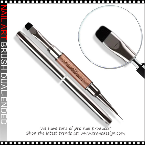2-In-1 Wooden Nail Art Brush Dual-ended, No 2